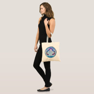 Tote Bag Doodling sur le symbole de Abundancel Bliss