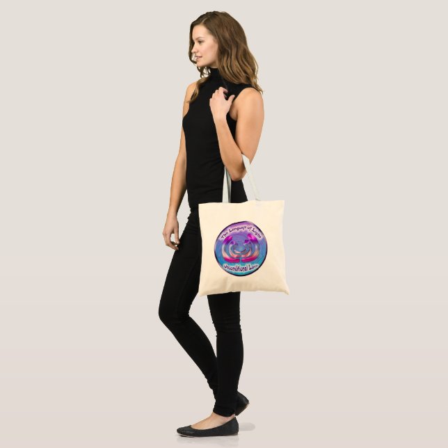 Tote Bag Doodling sur le symbole de l'Amour Non Donnant (Devant (modèle))