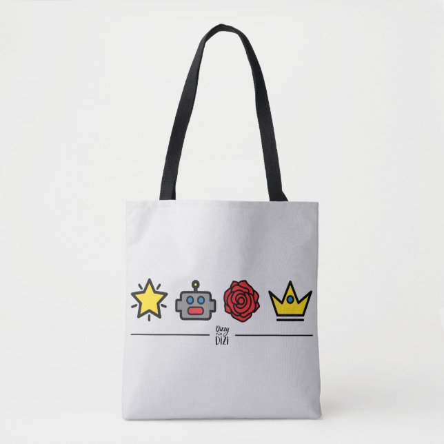 Tote Bag Double robots et Fourre-tout (Devant)