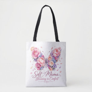 Tote Bag Douce Maman Papillon en Fleur