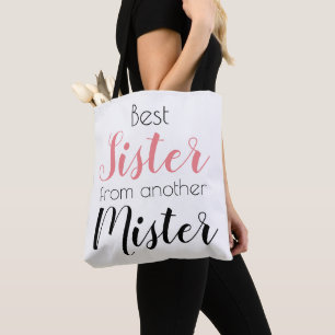 Tote Bag Douce Meilleure Soeur d'une Autre Famille Mister