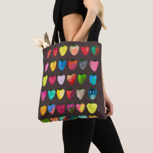 Tote Bag Douceur de fraise fruit mignon aquarelle
