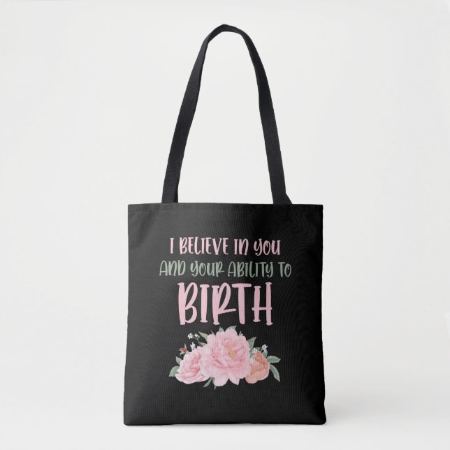Tote Bag Doula, petite sage-femme, bébé catcher (Devant)