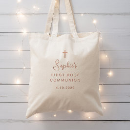 Tote Bag Doux et simple | Rose Gold Première Communion sain