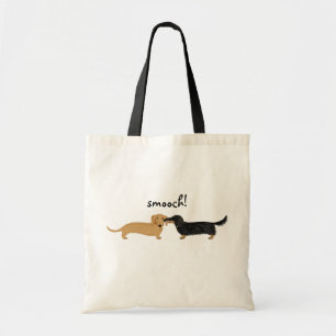 Tote Bag Doxie se bécotent les animaux familiers mignons de