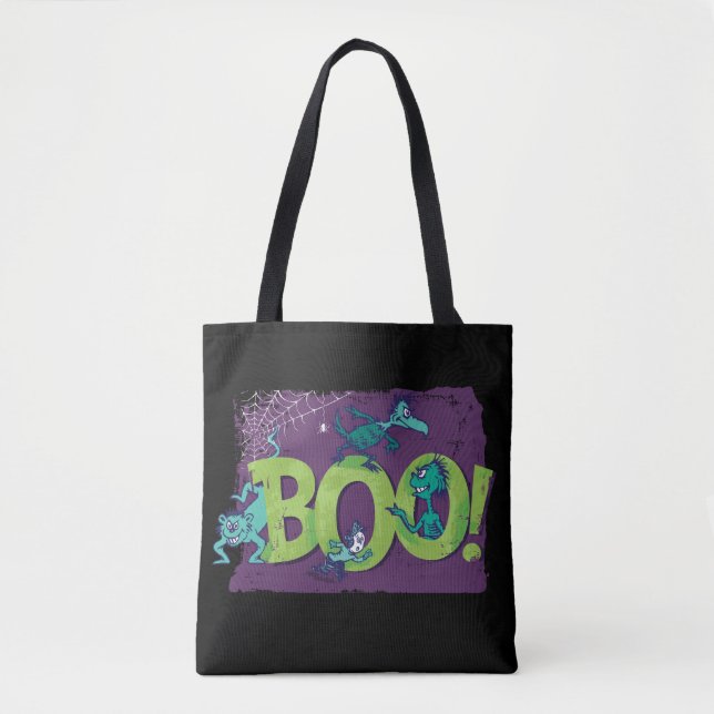 Tote Bag Dr Seuss | BOO ! Graphique d'Halloween (Devant)