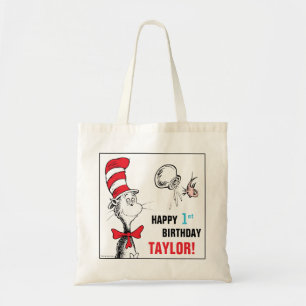 Tote Bag Dr Seuss   Chat à l'anniversaire du Casquette