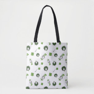 Tote Bag Dr Seuss   Chat dans le Motif Casquette Clover