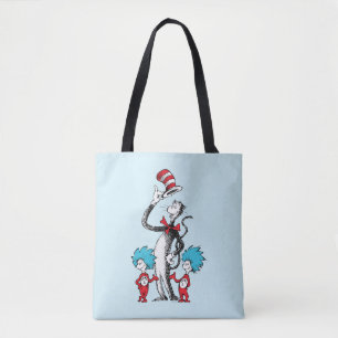 Tote Bag Dr. Seuss Le Chat dans le Chapeau, Chose Un et C