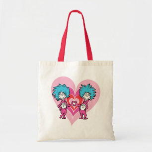 Tote Bag Dr. Seuss Valentine Chose une chose deux