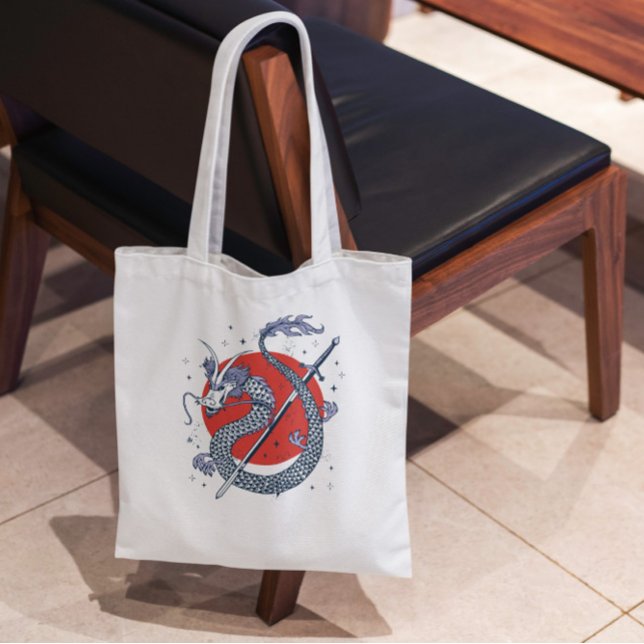 Tote Bag Dragon Avec Épée (Créateur téléchargé)