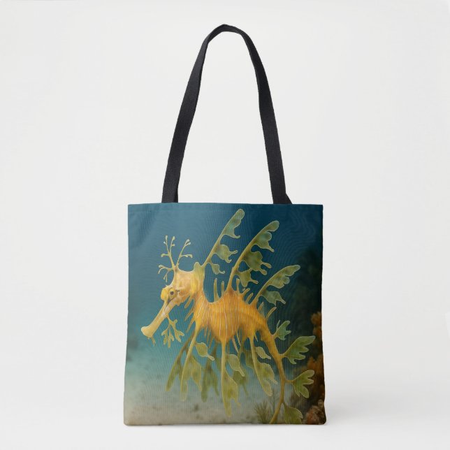 Tote Bag Dragon de mer verdoyant (Devant)