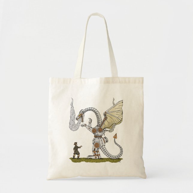 Tote Bag Dragon mécanique (Devant)