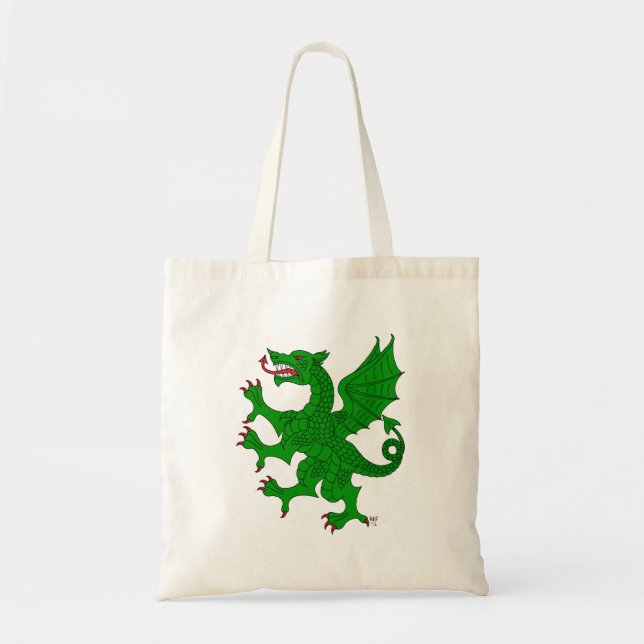 Tote Bag Dragon Rampant Vert (Devant)