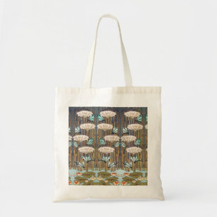 Tote Bag Dragonflies Water Lilies Marais Art Nouveau