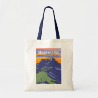 Drakensberg Afrique du Sud Lesotho Travel Art Retr