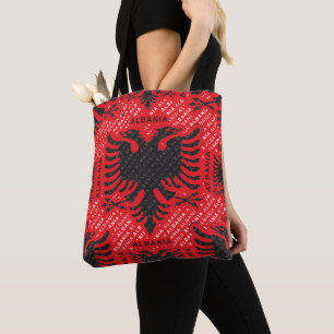 Tote Bag drapeau albanais modèle 2