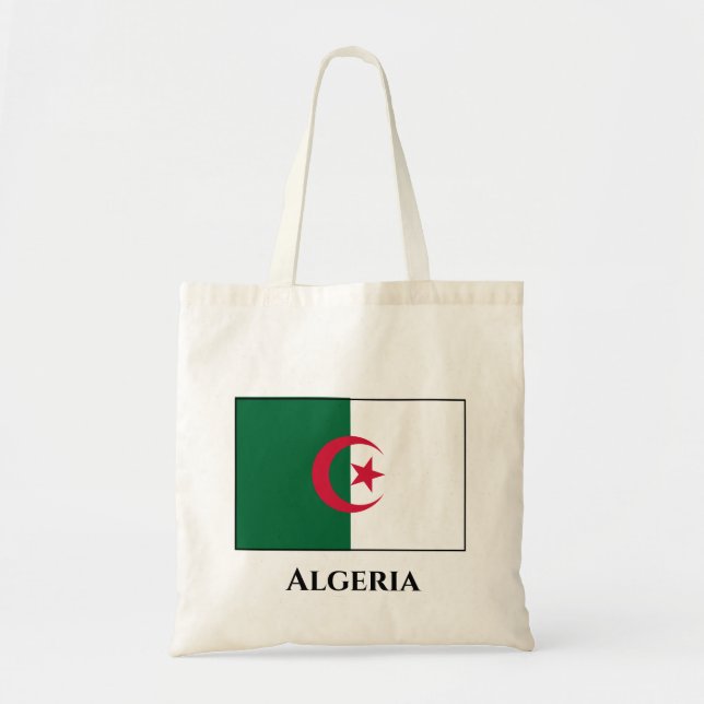Tote Bag Drapeau algérien (Devant)