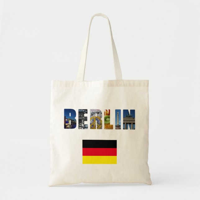 Tote Bag Drapeau allemand de Berlin (Devant)
