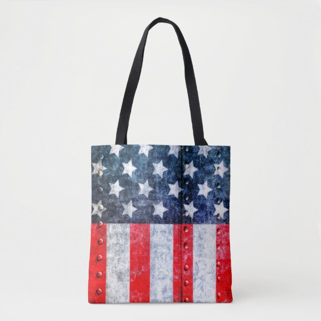 Tote Bag Drapeau américain (Devant)