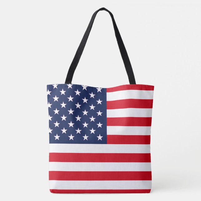 Tote Bag Drapeau américain (Dos)