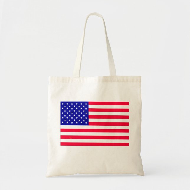 Tote Bag Drapeau américain 4 juillet (Devant)