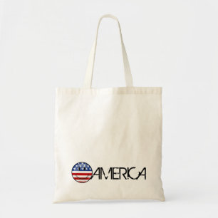 Tote Bag Drapeau américain de sourire