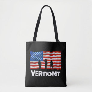 Tote Bag Drapeau américain du Vermont