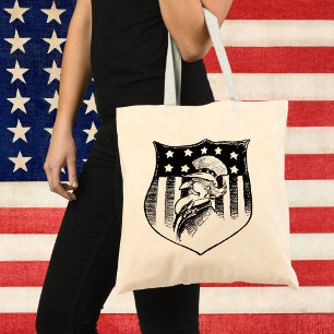 Tote Bag Drapeau américain et oncle Sam patriotique vintage