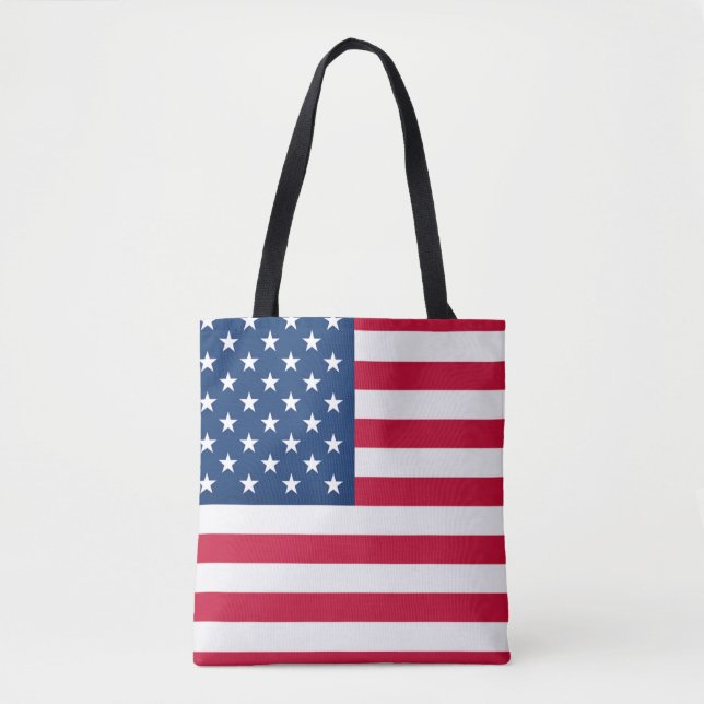 Tote Bag Drapeau américain - États-Unis d'Amérique - Patrio (Devant)