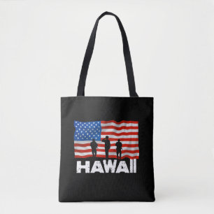 Tote Bag Drapeau américain Hawaii
