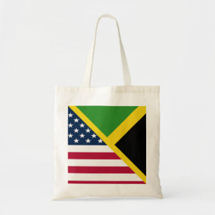 Tote Bag Drapeau américain jamaïcain Jamaïque États-U
