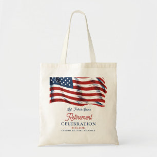 Tote Bag Drapeau américain moderne 4 juillet retraite de l'