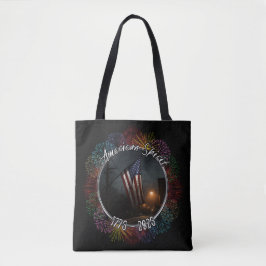 Tote Bag Drapeau Américain Patriotique 1776 - 2026 Voyage