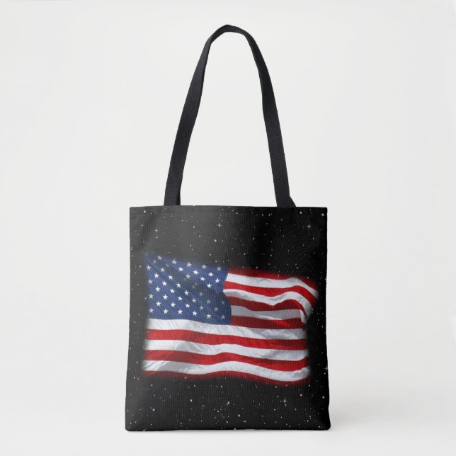 Tote Bag Drapeau américain patriotique États-Unis (Devant)