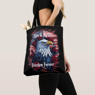 Tote Bag Drapeau américain Stars Stripes Freedom Forever Ea