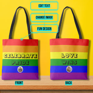 Tote Bag Drapeau arc-en-ciel de la Fierté LGBTQIA+