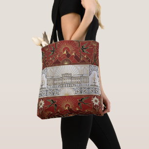 Tote Bag Drapeau Art Déco Patrimoine Autriche Nom personn