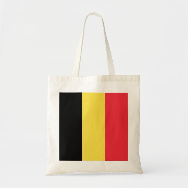 Tote Bag Drapeau Belgique (Devant)