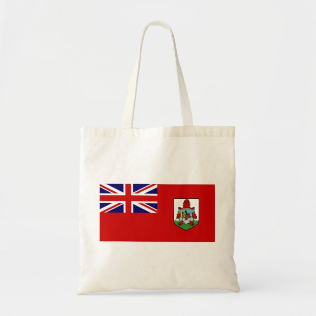 Tote Bag drapeau bermuda (Devant)