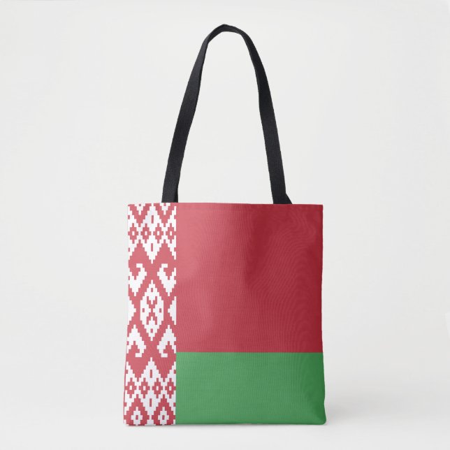 Tote Bag Drapeau biélorusse patriotique (Devant)