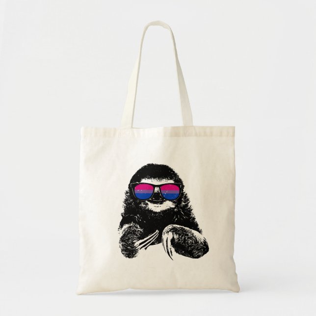 Tote Bag Drapeau bisexuel de Fierté (Devant)