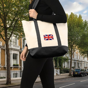 Tote Bag Drapeau britannique Union Jack personnalisé sur un