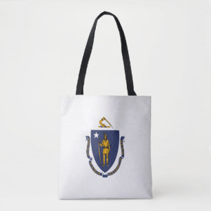 Tote Bag Drapeau cool Etat Du Massachusetts Mode