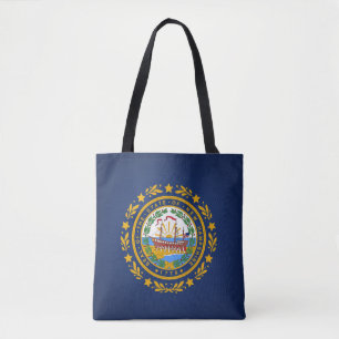 Tote Bag Drapeau cool État Du New Hampshire