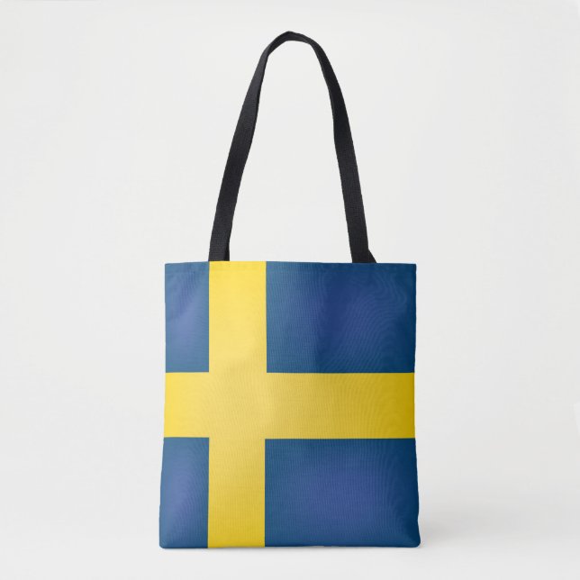 Tote Bag Drapeau cool Suède (Devant)