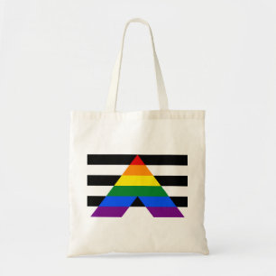 Tote Bag Drapeau d'allié droit LGBT Budget Fourre-tout