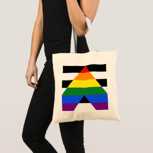 Tote Bag Drapeau d'allié straight de SlipperyJoe lisse arc-