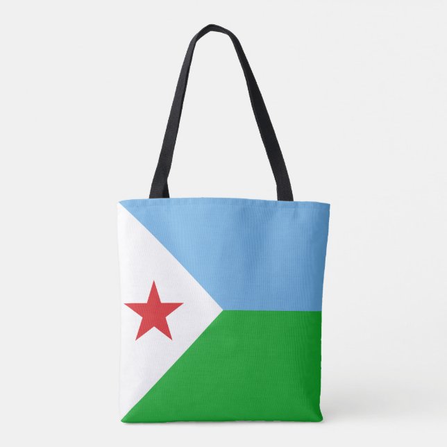 Tote Bag Drapeau de Djibouti (Dos)
