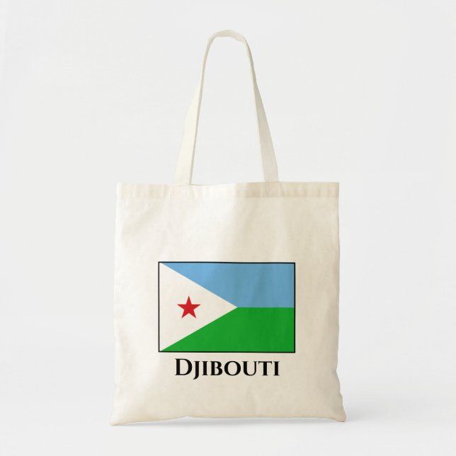 Tote Bag Drapeau de Djibouti (Devant)